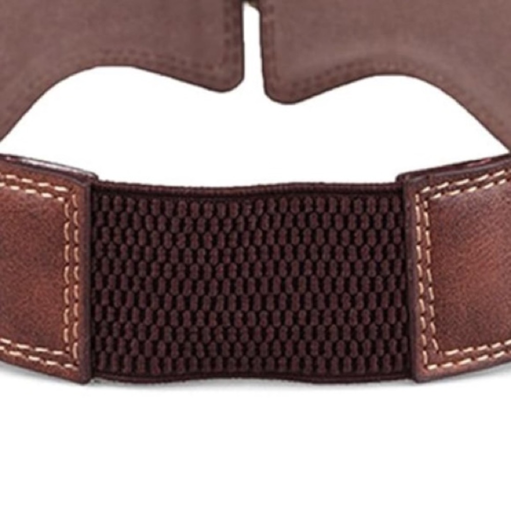 New Wide Belt Vegan Leather Straps and Elastic - Picture 4 of 4